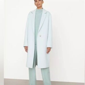Vince Classic Straight Coat in Mint 1X